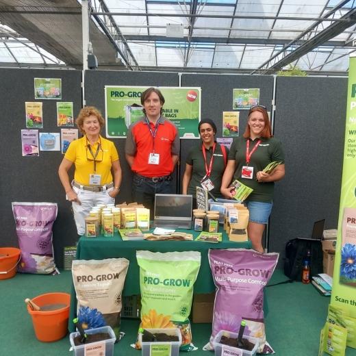 Day one at Four Oaks Trade Show, find out about our new Pro-Grow Rockdust and the Pro-Grow peat free...